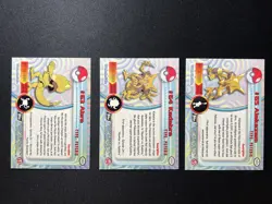 Topps Abra Kadabra Alakazam Evolution Line Topps Non Holo 63 64 65 Black Label - Image 2