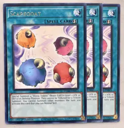 Yugioh! 3x Scapegoat TAMA-EN043 Rare 1st Ed NM - Image 1