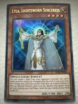 YUGIOH LYLA LIGHTSWORN SORCERESS BLLR-EN036 ULTRA RARE 1ST EDition - Image 1