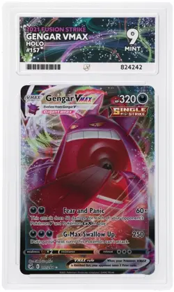 ACE 9 Gengar VMAX 157/264 Fusion Strike Holo Pokemon Card - Mint - Image 1