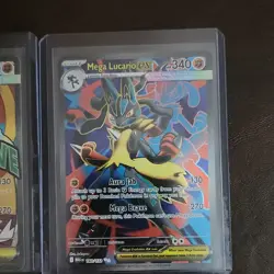 Pokemon TCG 5 Card Lot Meowth, Mega Lucario EX, Mega Lopunny EX, Lucario VSTAR - Image 4