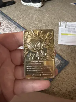 1999 Burger King Pokemon TCG Gold Plated Poliwhirl Trading Card - Image 1