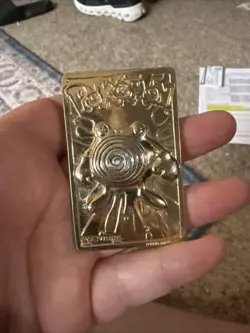 1999 Burger King Pokemon TCG Gold Plated Poliwhirl Trading Card - Image 2