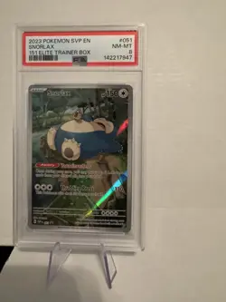 Snorlax 051 Sv: Scarlet & Violet Promo Cards Holo PSA 8 - Image 1