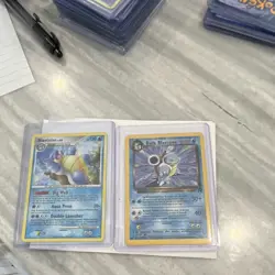 Nintendo Blastoise & Dark Blastoise Holo Team Rocket Lot Pokemon TCG (2 Cards) - Image 1