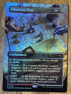 MTG Tarkir Dragonstorm, Windcrag Siege - Borderless Foil - Image 1
