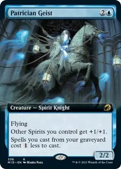 MTG Foil - Patrician Geist (Extended Art) - 338 / NM / English - Image 1