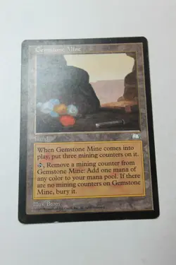 MTG Gemstone Mine x1- -Weatherlight-Mod/Hvy Play - Image 1