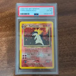2000 POKEMON NEO GENESIS #18 TYPHLOSION-HOLO PSA 6 - Image 1