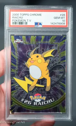 Pokemon Topps Chrome Raichu #26 PSA 10 Gem Mint - Image 1