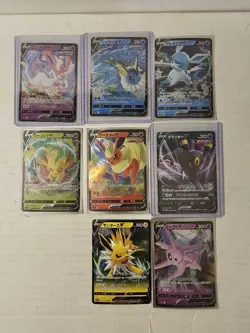Pokemon Collection Lot of 8 V's Eeveelutions Japanese SP4 S6a Eevee Heroes NM - Image 1