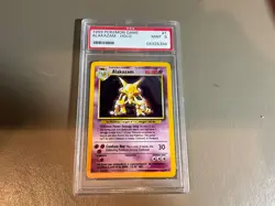1999 POKEMON BASE SET UNLIMITED #1 ALAKAZAM-HOLO PSA 9 old casing - Image 1
