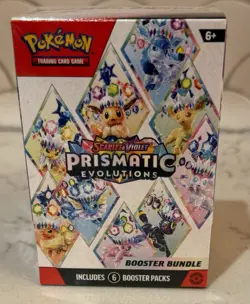 🔥NEW🔥Pokemon SV Prismatic Evolutions 💥6 Booster Pack Bundle💥 Sealed Box - Image 1