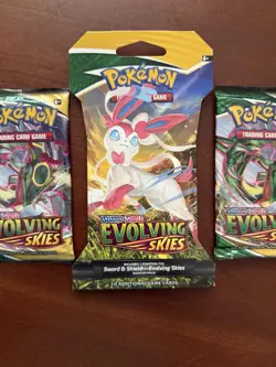 Pokemon TCG: Sword & Shield- (3)Evolving Skies Booster Packs- NEW/FACTORY SEALED - Image 3