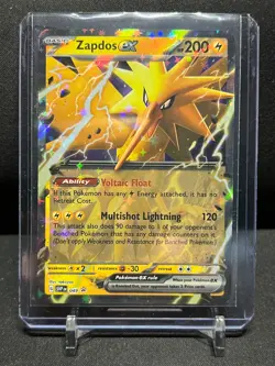 Zapdos ex SVP049 Holo Black Star Promo Pokemon 2023 Scarlet & Violet 151 - NM - Image 1