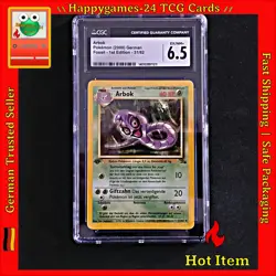 CGC 6,5 - Arbok - 1. Edition - Pokemon Karte TCG 31/62 Fossil Vintage /P72 - Image 1