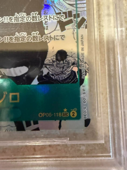 BGS 10 Roronoa Zoro OP06-118 Manga Alternate Art One Piece JP - Image 2