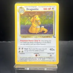 Dragonite 4/62 Fossil Holo Rare Unlimited Pokemon Card LP - Image 1
