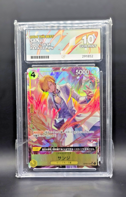 Sanji OP04-104 SR Japanese ONE PIECE Premium Card The Best PRB01 ACE grade 10 - Image 1