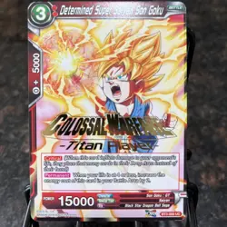 Determined Super Saiyan Son Goku TITAN STAMPED Dragon Ball Super Card Game | LP - Image 1