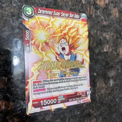 Determined Super Saiyan Son Goku TITAN STAMPED Dragon Ball Super Card Game | LP - Image 3