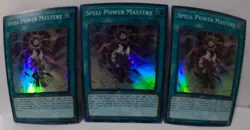 3X Spell Power Mastery Super Rare Yugioh Spell Cards The Best Online Set Deal - Image 1