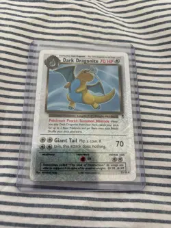 Pokemon Dark Dragonite Reverse Holo Card 5/110 Legendary Collection TCG 2002 - Image 1