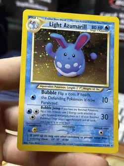 Light Azumarill 13/105 Neo Destiny 2000 Holo Rare WOTC Pokemon Card TCG - Image 5