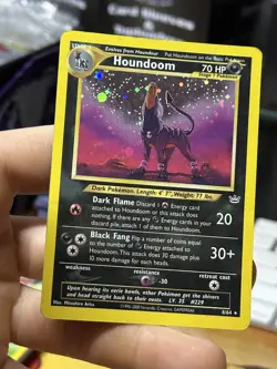 #2 Houndoom 8/64 Neo Revelation 2000 Holo Rare WOTC Pokemon Card TCG - Image 3