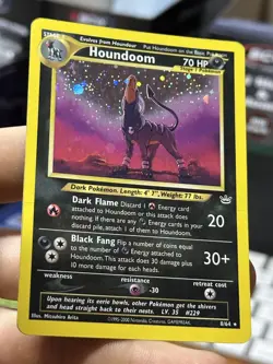 #2 Houndoom 8/64 Neo Revelation 2000 Holo Rare WOTC Pokemon Card TCG - Image 4