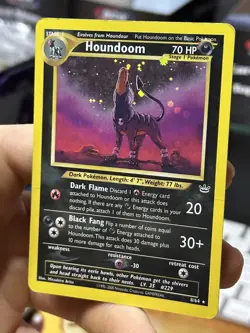 #2 Houndoom 8/64 Neo Revelation 2000 Holo Rare WOTC Pokemon Card TCG - Image 5