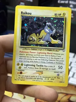 Raikou 13/64 Neo Revelation 2000 Holo Rare WOTC Pokemon Card TCG - Image 3