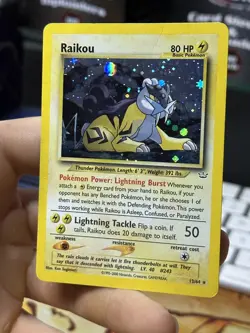 Raikou 13/64 Neo Revelation 2000 Holo Rare WOTC Pokemon Card TCG - Image 4