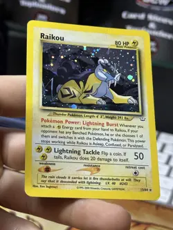 Raikou 13/64 Neo Revelation 2000 Holo Rare WOTC Pokemon Card TCG - Image 5