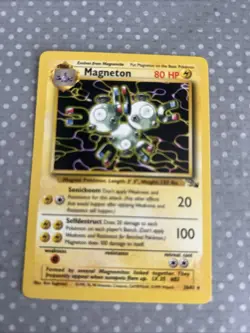 Magneton 26/62 (Non-Holo RARE) Fossil Set Pokemon Card Near Mint TCG 1999 Basic - Image 1