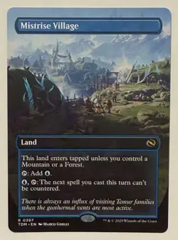 Mistrise Village Borderless - Tarkir: Dragonstorm MTG Magic the Gathering - Image 1