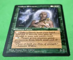 Magic: The Gathering Homelands MTG CCG WILLOW PRIESTESS Summon Faerie English NM - Image 2