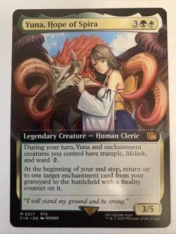 Yuna, Hope Of Spira (Extended Art) (517) M/NM Magic MTG Final Fantasy Regular - Image 1