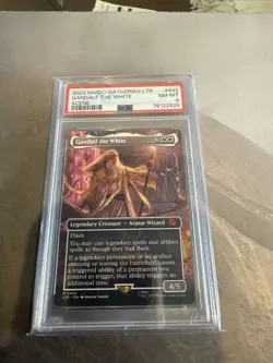 MTG Gandalf the White The Lord of the Rings: Tales of Middle-earth 0442 PSA 8 - Image 1
