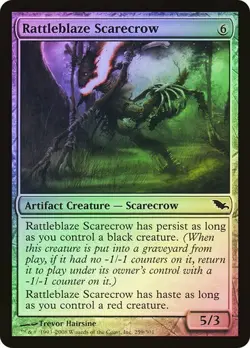 Shadowmoor MTG Foil Rattleblaze Scarecrow Magic - Image 1