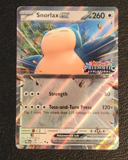 Snorlax ex 076/131 STAMPED Prismatic Evolutions Double Rare Pokemon Near Mint NM - Image 1