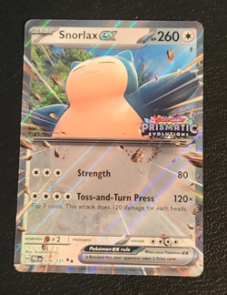 Snorlax ex 076/131 STAMPED Prismatic Evolutions Double Rare Pokemon Near Mint NM - Image 2