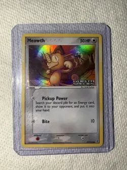 Pokemon TCG EX Delta Species 2005 - MEOWTH 77/113 Reverse Stamped Holo NM - Image 1