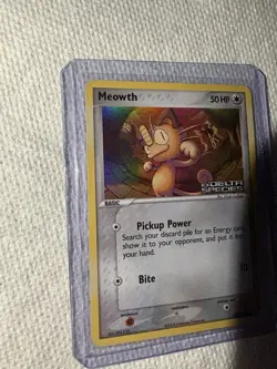 Pokemon TCG EX Delta Species 2005 - MEOWTH 77/113 Reverse Stamped Holo NM - Image 3
