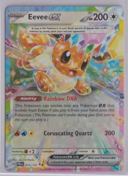 2025 Prismatic Evolutions Eevee Ex Double Rare #075 - Image 1