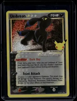 Pokemon TCG Umbreon Star 17/17 Celebrations Classic Collection NM - Image 1