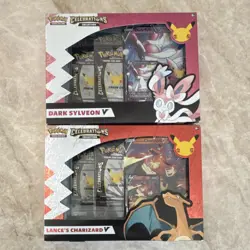 Pokemon Celebrations Dark Sylveon V & Lance's Charizard V Box 2 Booster - Image 1