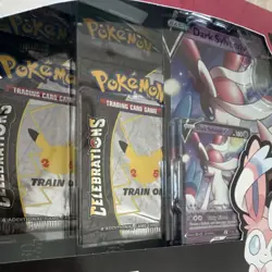 Pokemon Celebrations Dark Sylveon V & Lance's Charizard V Box 2 Booster - Image 4