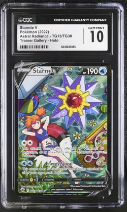 Starmie V TG13/TG30 Trainer Gallery Holo Pokemon CGC 10 Gem Mint *065 - Image 1
