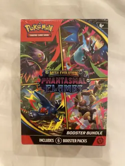 Pokemon TCG: Mega Evolution-Phantasmal Flames Booster Bundle (6 Packs) - Image 1